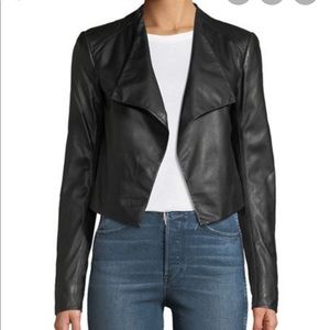 Theory black leather jacket